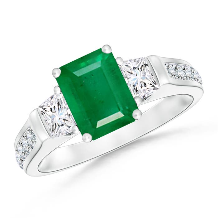 AA - Emerald / 2.17 CT / 14 KT White Gold