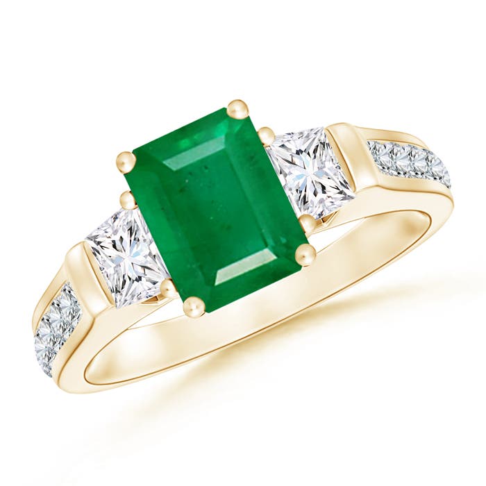 AA - Emerald / 2.17 CT / 14 KT Yellow Gold