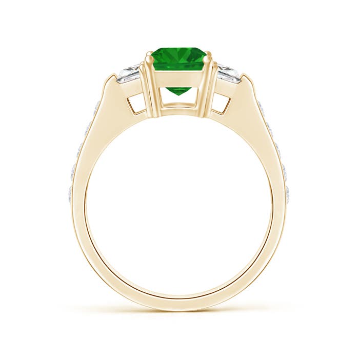 AAA - Emerald / 2.17 CT / 14 KT Yellow Gold