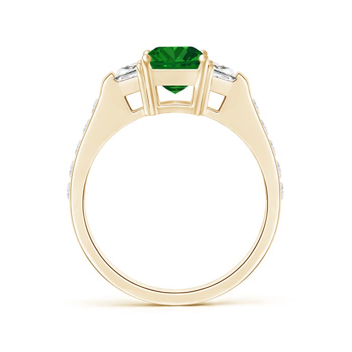 AAAA - Emerald / 2.17 CT / 14 KT Yellow Gold