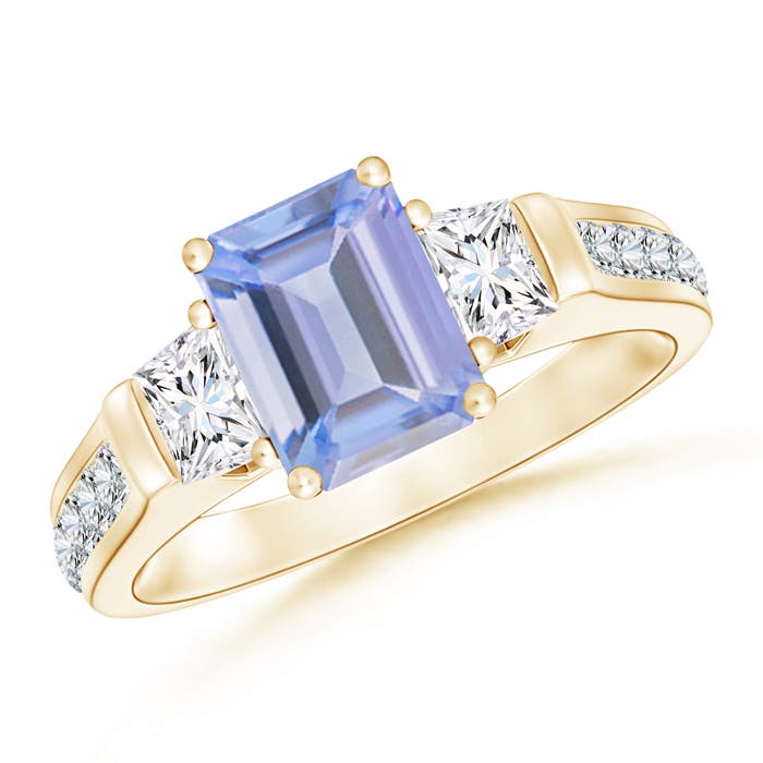 A - Tanzanite / 2.17 CT / 14 KT Yellow Gold