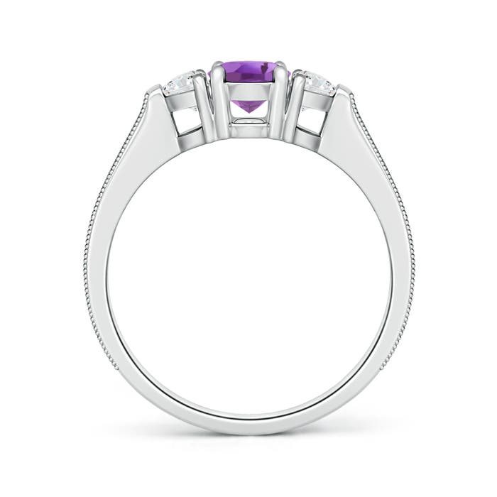 A - Amethyst / 1.51 CT / 14 KT White Gold