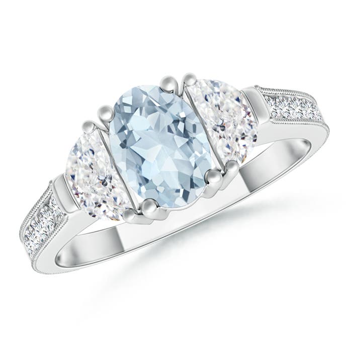 A - Aquamarine / 1.27 CT / 14 KT White Gold