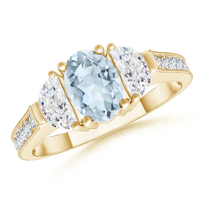 A - Aquamarine / 1.27 CT / 14 KT Yellow Gold