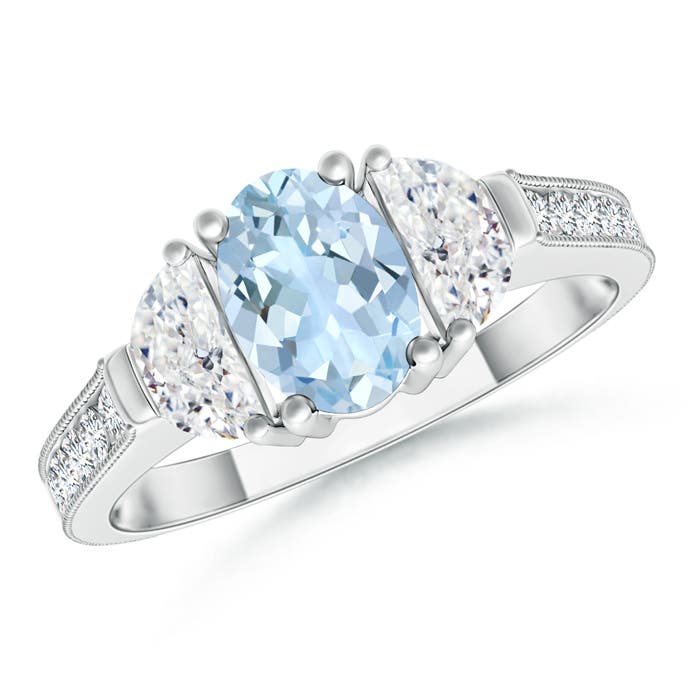 AA - Aquamarine / 1.27 CT / 14 KT White Gold