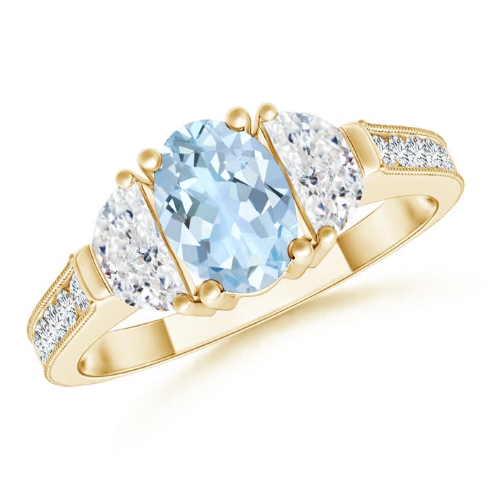 AA - Aquamarine / 1.27 CT / 14 KT Yellow Gold