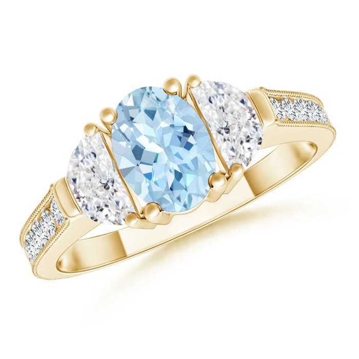 AAA - Aquamarine / 1.27 CT / 14 KT Yellow Gold