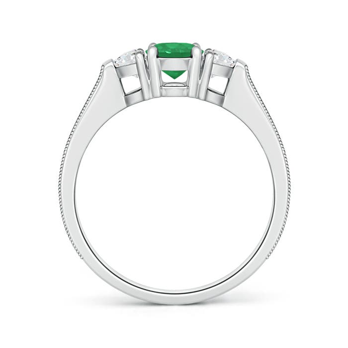 A - Emerald / 1.33 CT / 14 KT White Gold