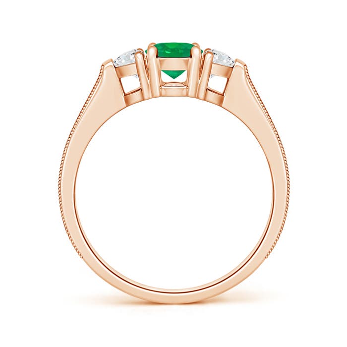 AA - Emerald / 1.33 CT / 14 KT Rose Gold