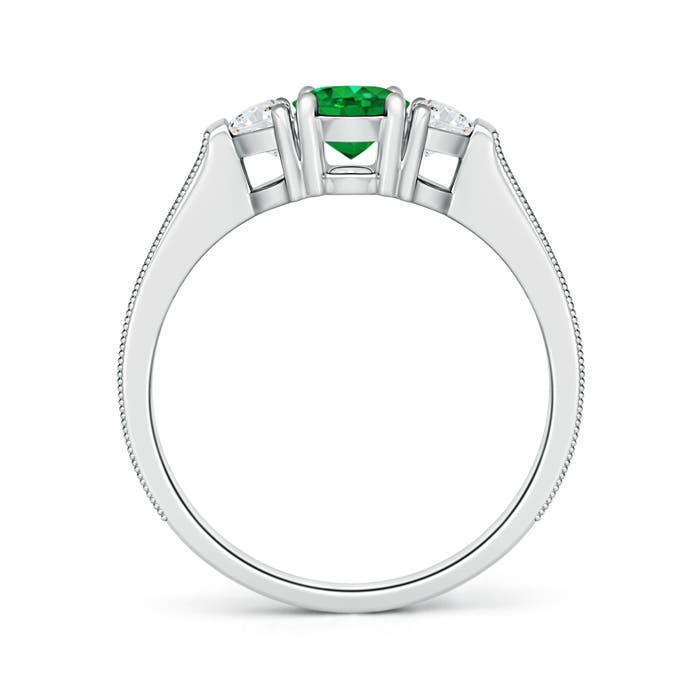 AAA - Emerald / 1.33 CT / 14 KT White Gold