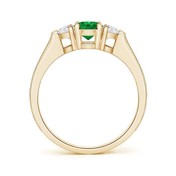 AAA - Emerald / 1.33 CT / 14 KT Yellow Gold