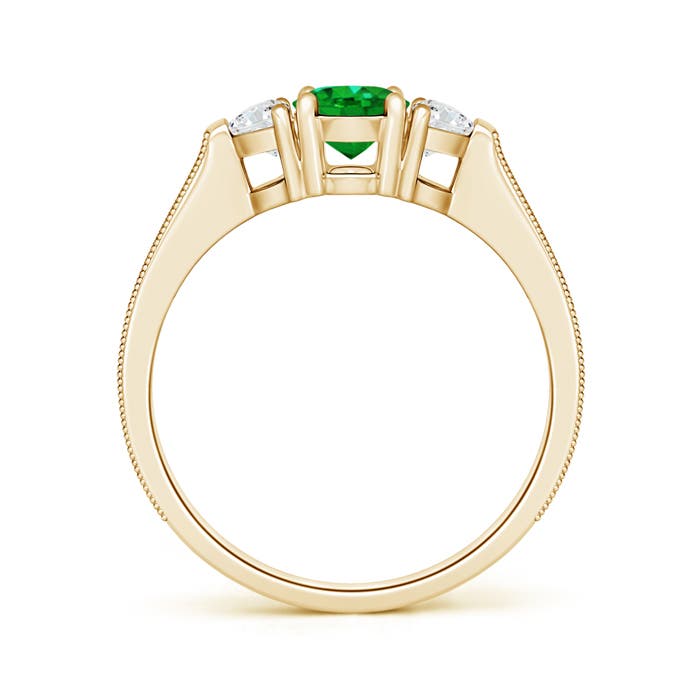 AAAA - Emerald / 1.33 CT / 14 KT Yellow Gold