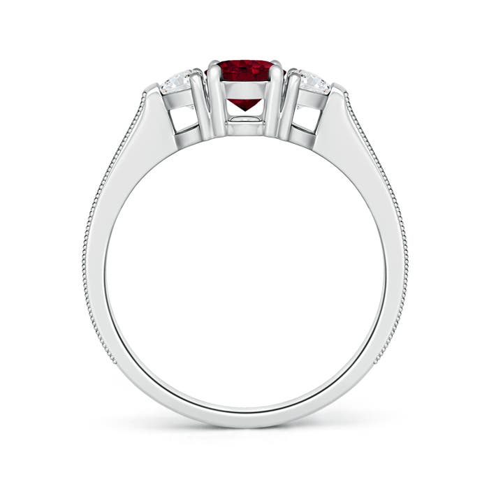 A - Garnet / 1.57 CT / 14 KT White Gold