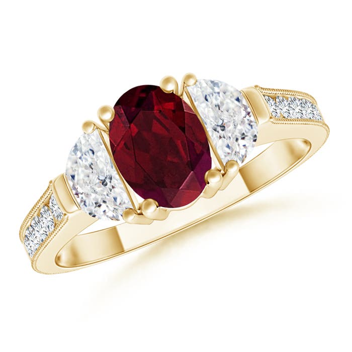 AA - Garnet / 1.57 CT / 14 KT Yellow Gold