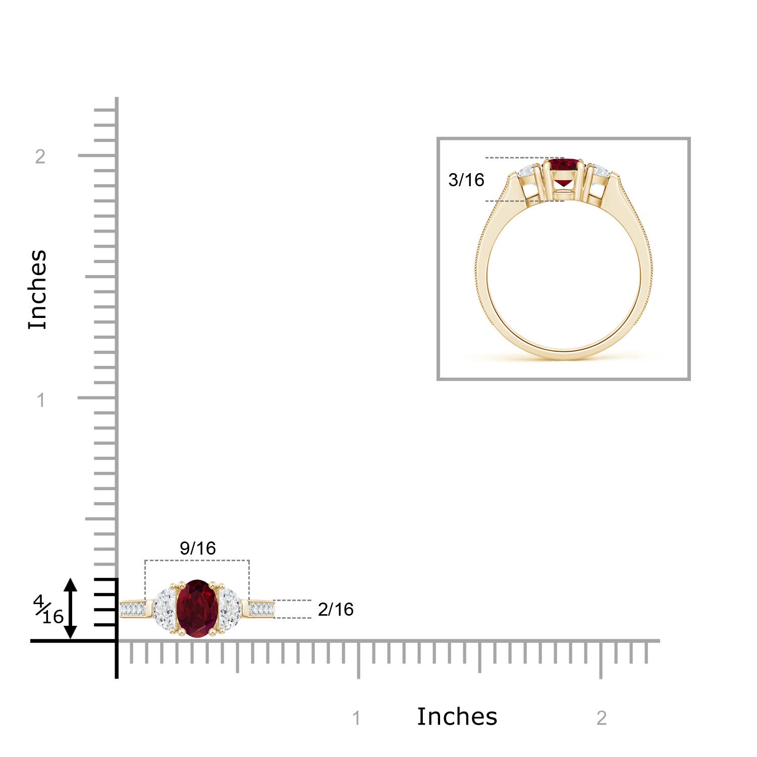 AA - Garnet / 1.57 CT / 14 KT Yellow Gold