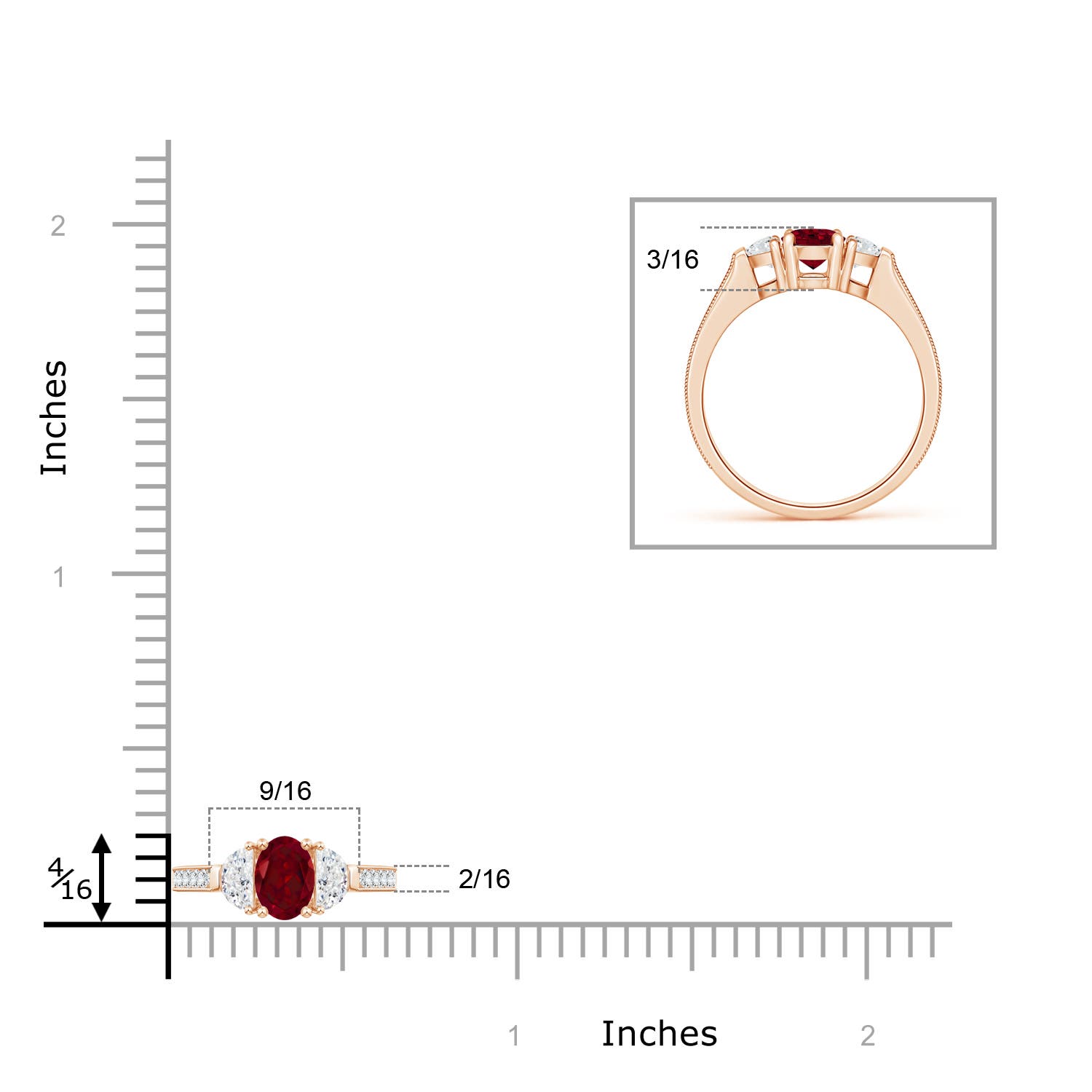 AAA - Garnet / 1.57 CT / 14 KT Rose Gold