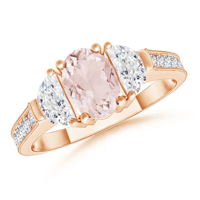 A - Morganite / 1.37 CT / 14 KT Rose Gold