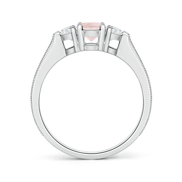 A - Morganite / 1.37 CT / 14 KT White Gold