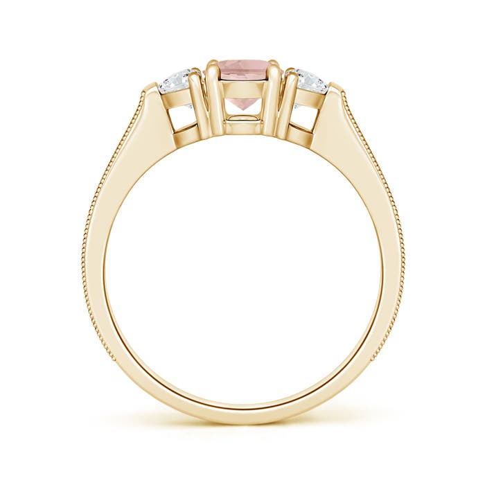 AAAA - Morganite / 1.37 CT / 14 KT Yellow Gold