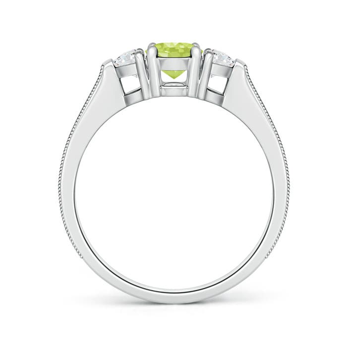 A - Peridot / 1.52 CT / 14 KT White Gold