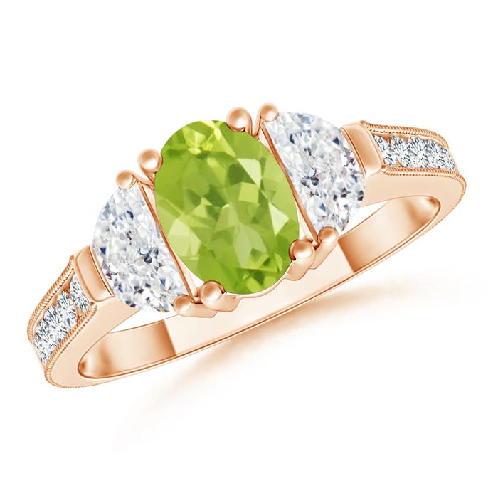 AA - Peridot / 1.52 CT / 14 KT Rose Gold