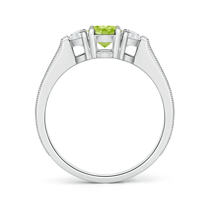 AA - Peridot / 1.52 CT / 14 KT White Gold