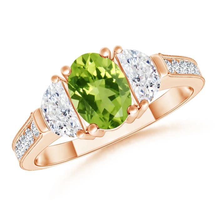 AAA - Peridot / 1.52 CT / 14 KT Rose Gold