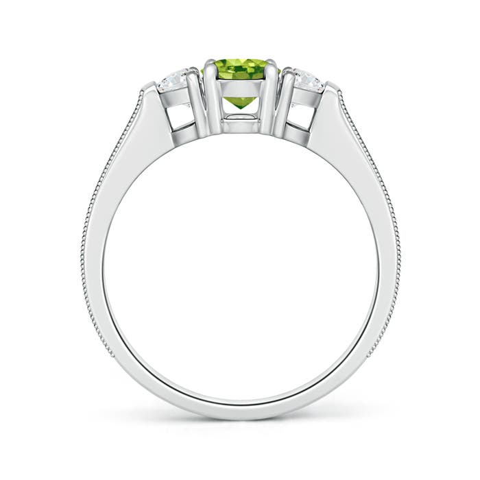 AAA - Peridot / 1.52 CT / 14 KT White Gold