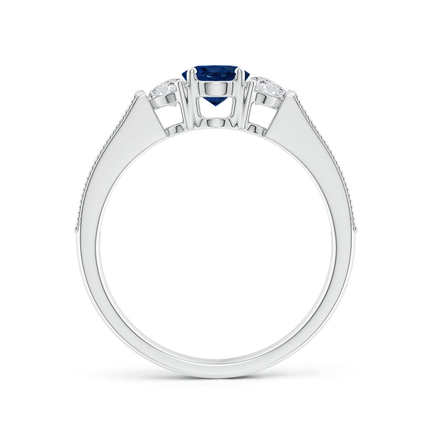 AA - Blue Sapphire / 1.52 CT / 14 KT White Gold