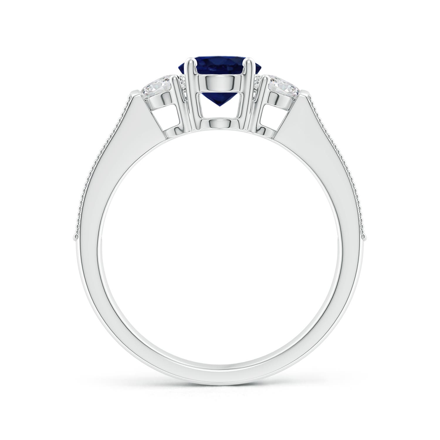 A - Blue Sapphire / 2.22 CT / 14 KT White Gold