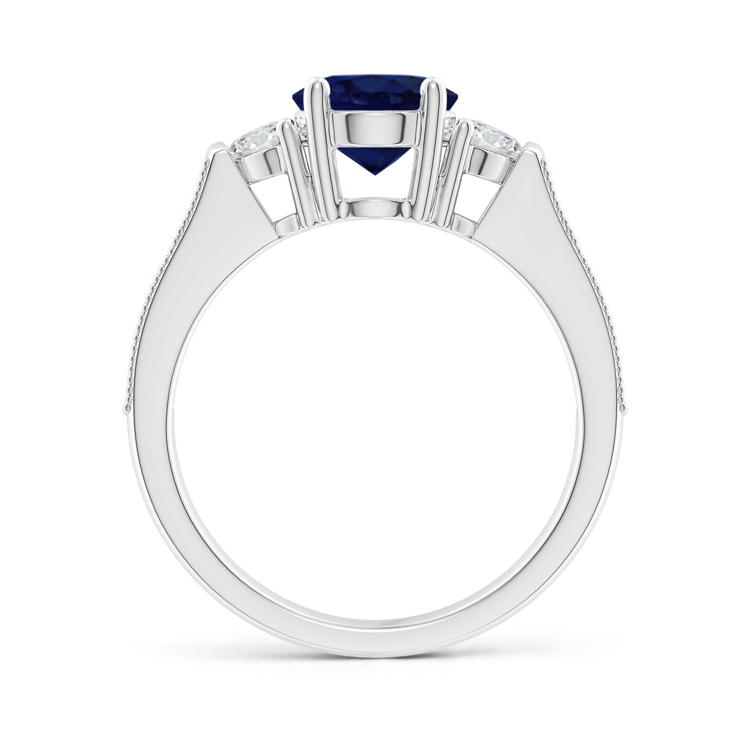 A - Blue Sapphire / 2.67 CT / 14 KT White Gold