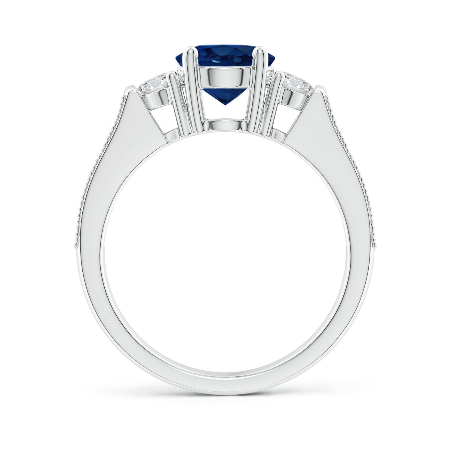 AA - Blue Sapphire / 2.67 CT / 14 KT White Gold