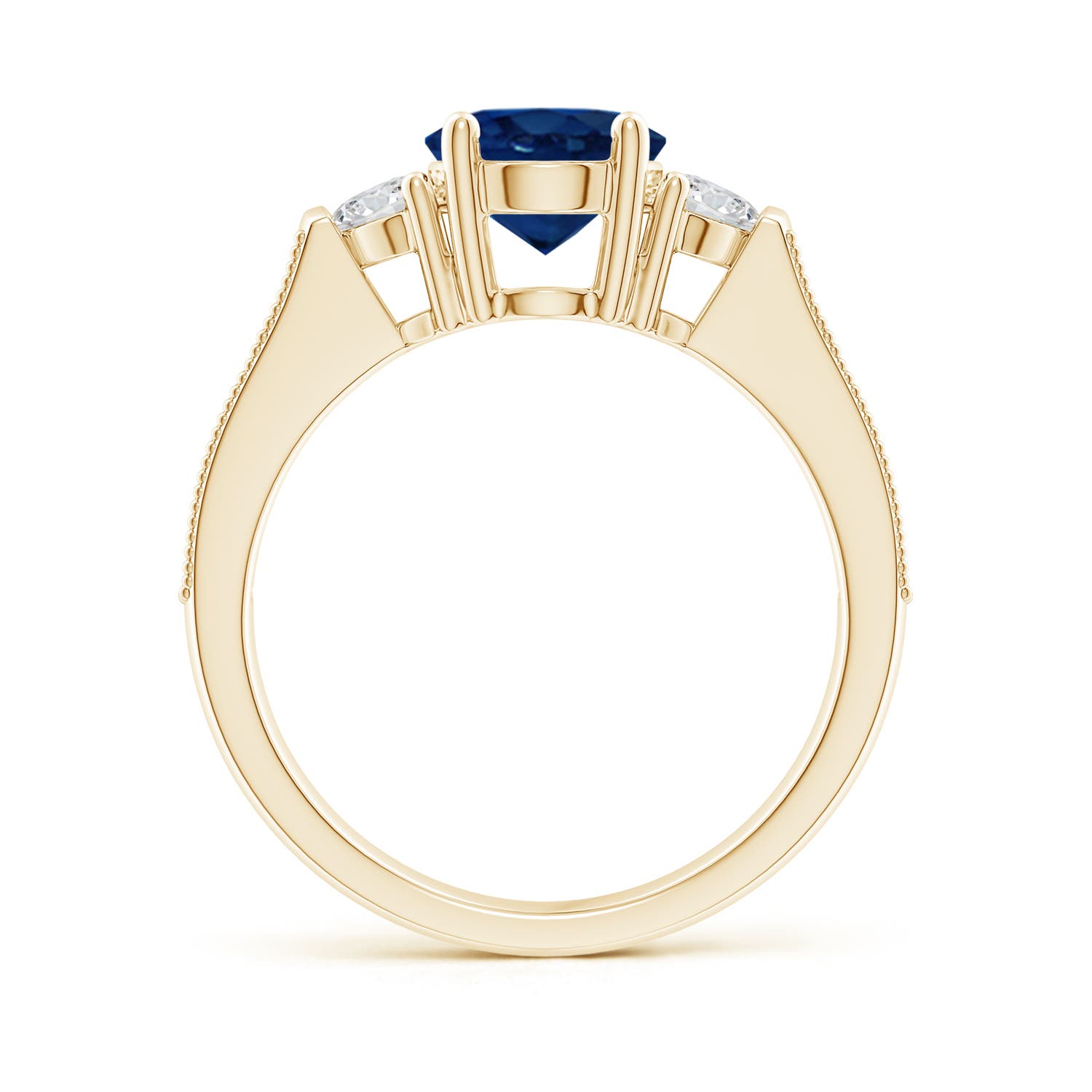 AA - Blue Sapphire / 2.67 CT / 14 KT Yellow Gold