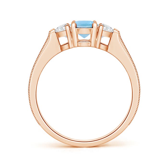 A - Swiss Blue Topaz / 1.62 CT / 14 KT Rose Gold