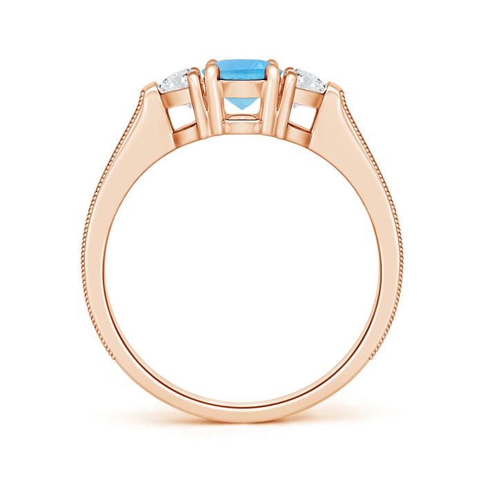 AA - Swiss Blue Topaz / 1.62 CT / 14 KT Rose Gold