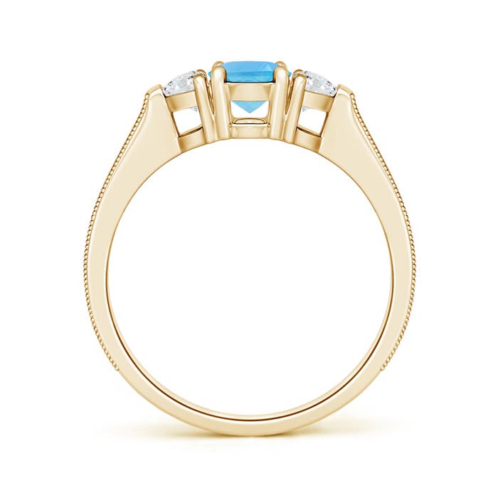 AA - Swiss Blue Topaz / 1.62 CT / 14 KT Yellow Gold