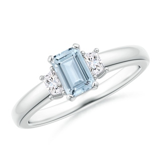 Emerald Cut A Aquamarine