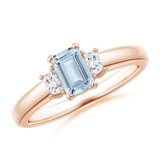 Emerald Cut A Aquamarine
