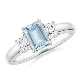 Emerald Cut A Aquamarine