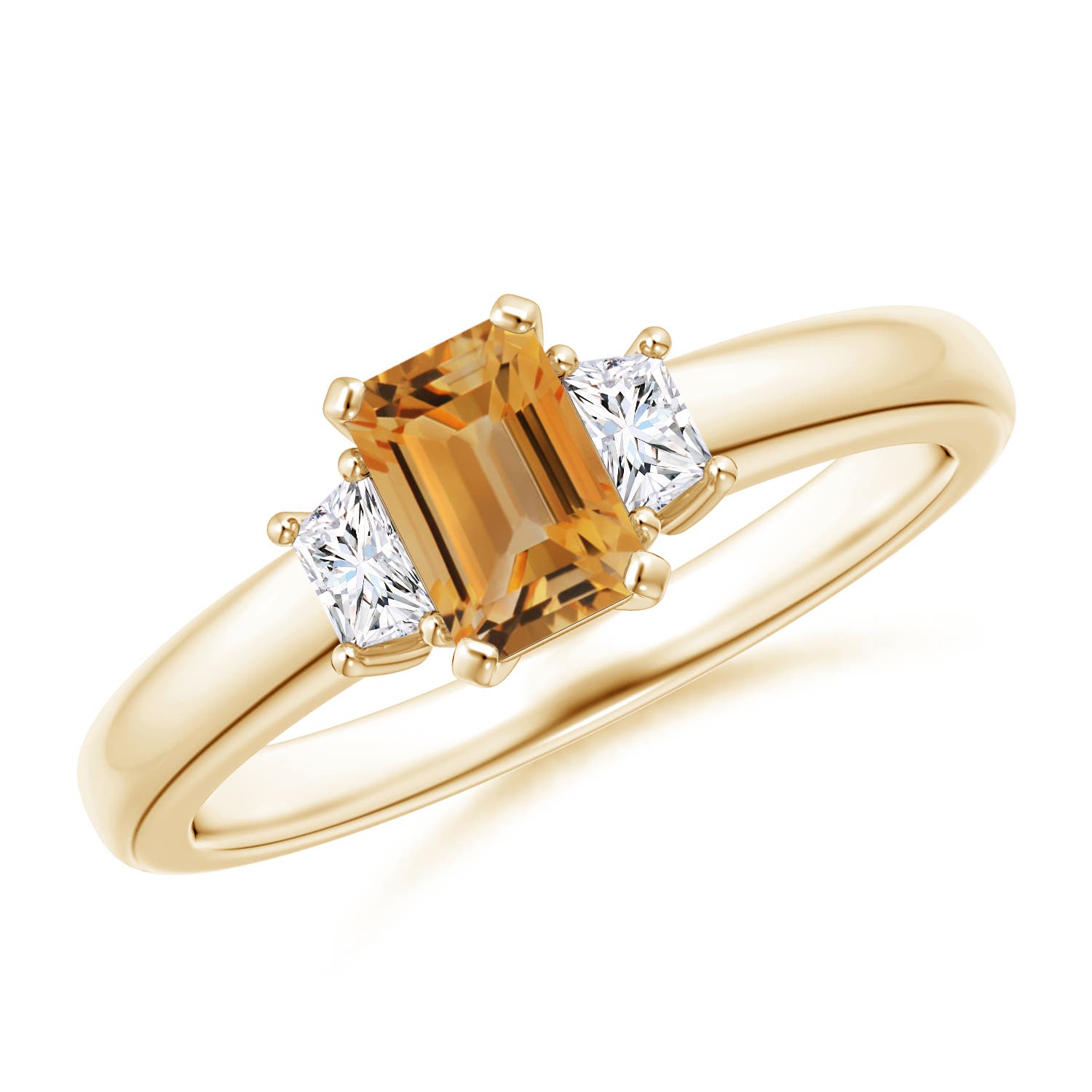 A - Citrine / 0.8 CT / 14 KT Yellow Gold