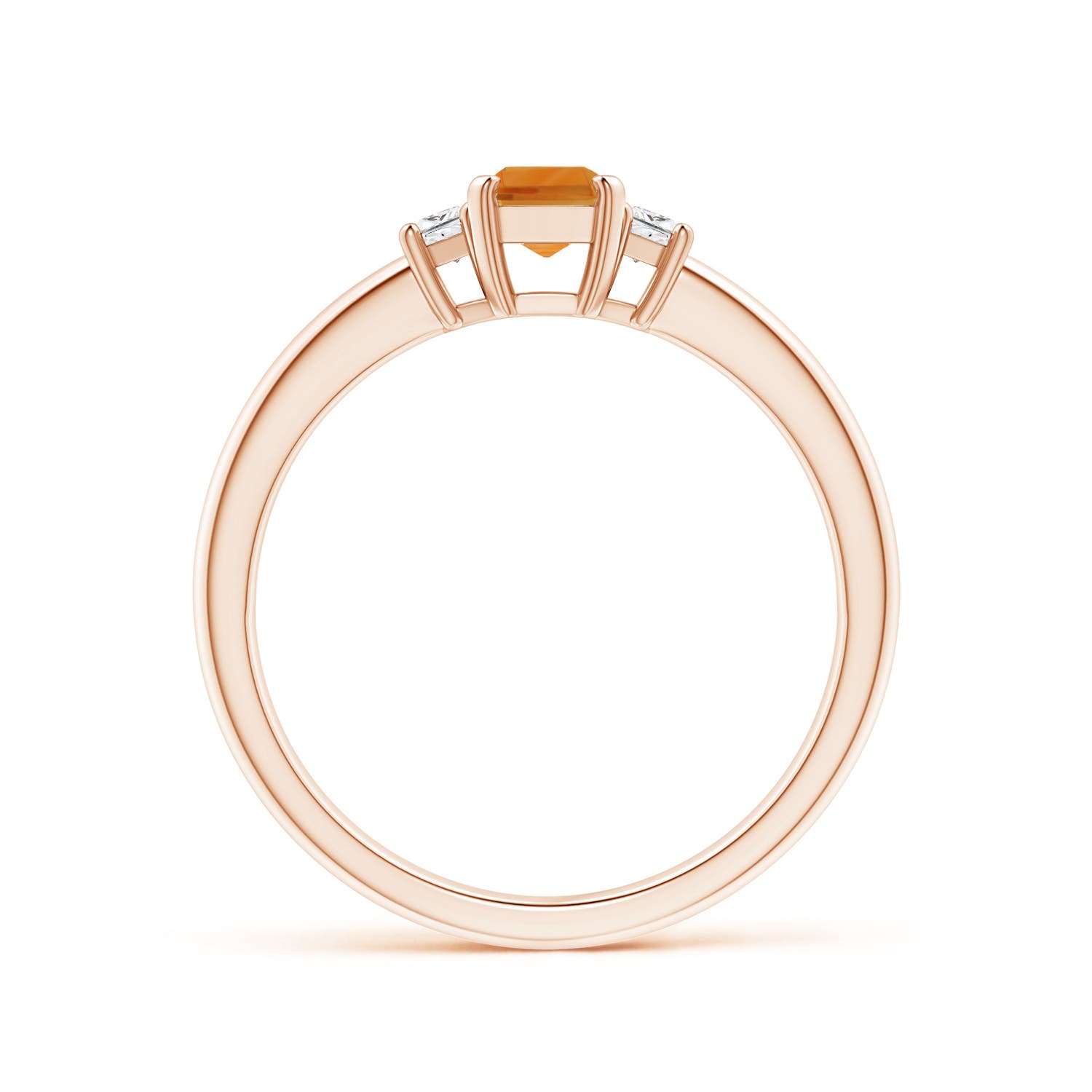 AA - Citrine / 0.8 CT / 14 KT Rose Gold