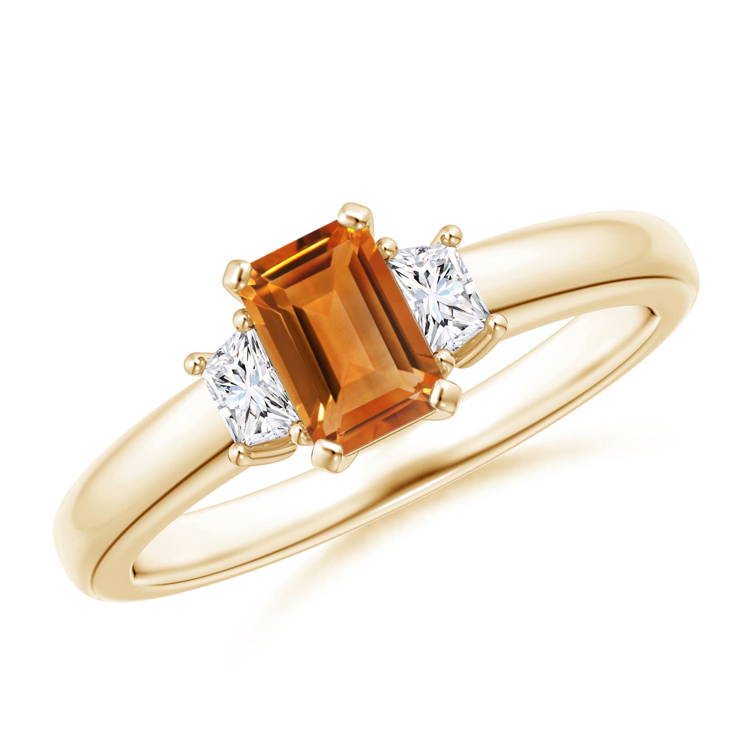 AAA - Citrine / 0.8 CT / 14 KT Yellow Gold