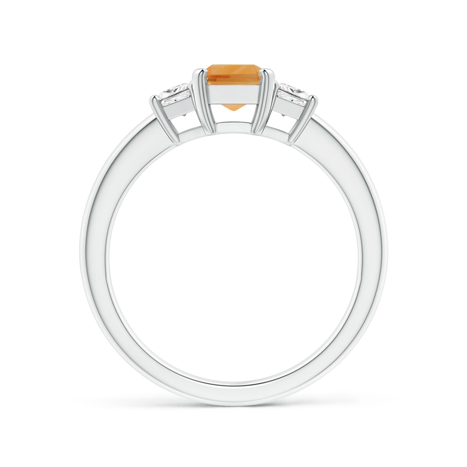 A - Citrine / 1.37 CT / 14 KT White Gold