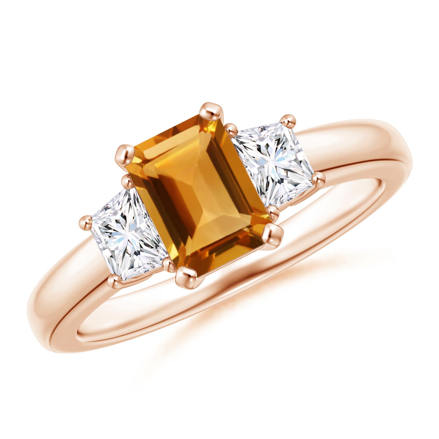 AA - Citrine / 1.37 CT / 14 KT Rose Gold