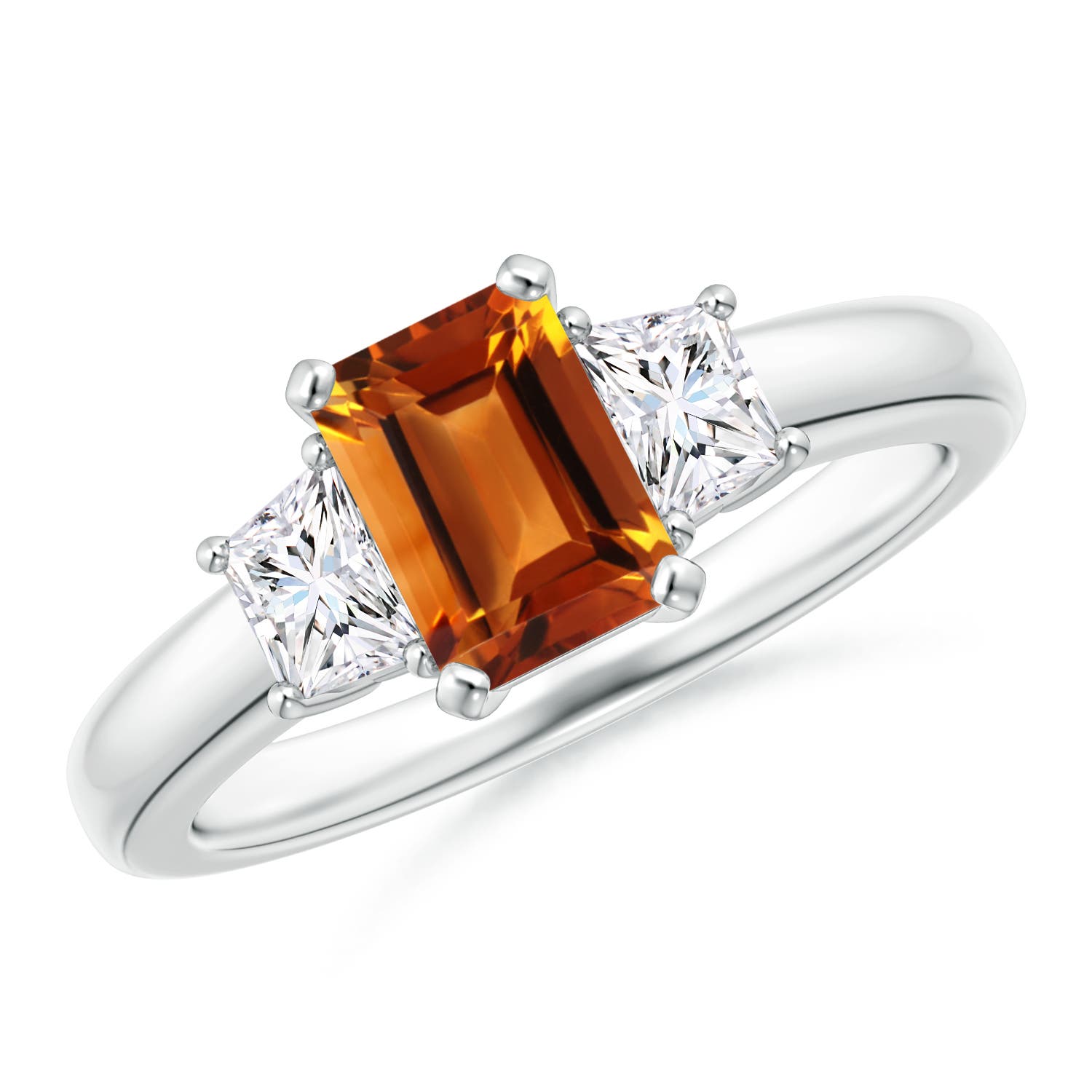 AAAA - Citrine / 1.37 CT / 14 KT White Gold