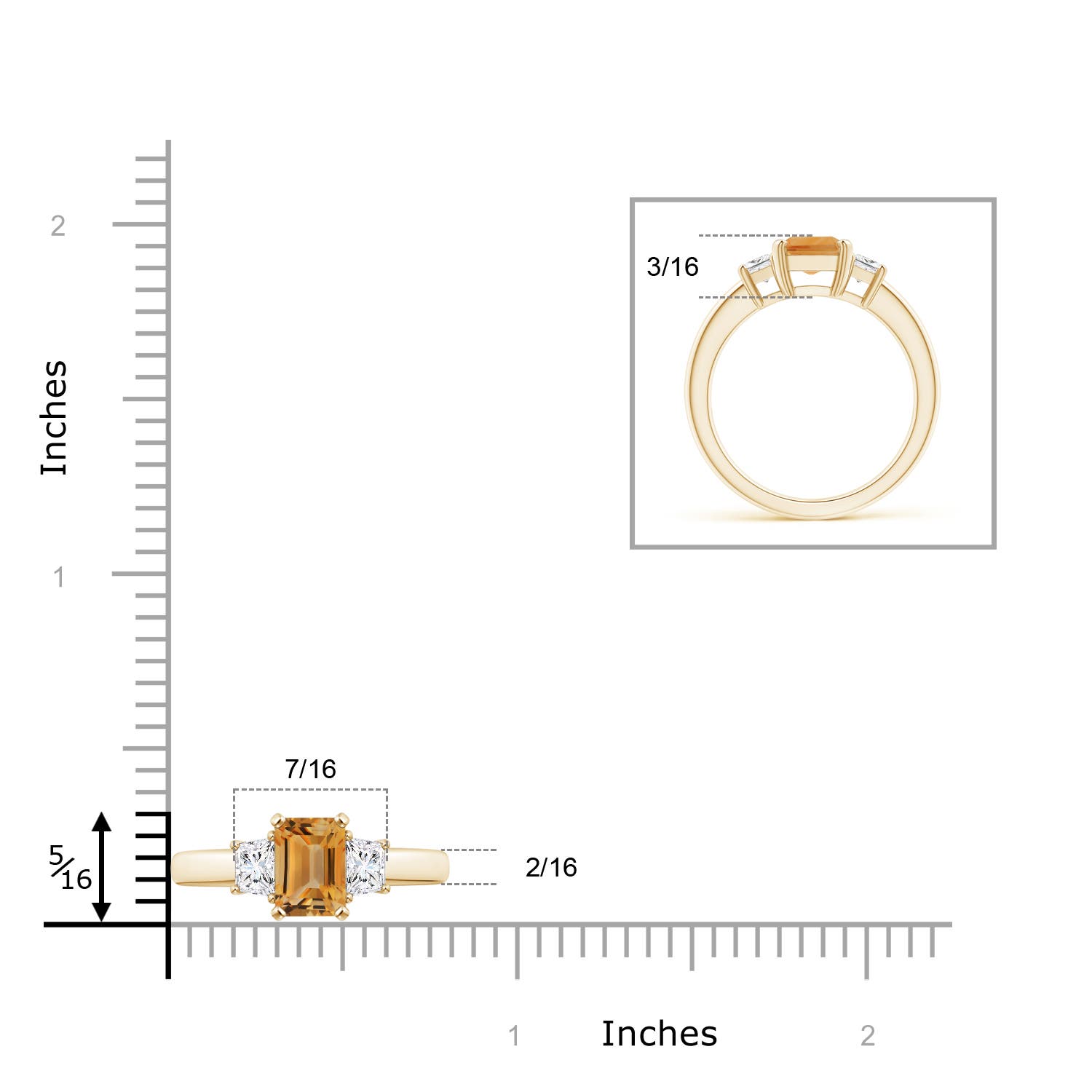 A - Citrine / 1.82 CT / 14 KT Yellow Gold