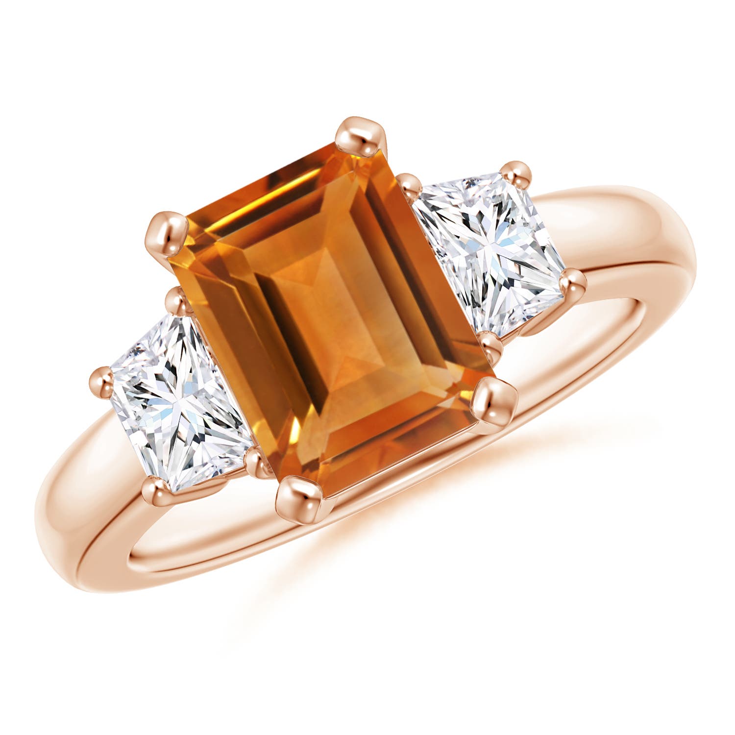 AAA - Citrine / 2.42 CT / 14 KT Rose Gold