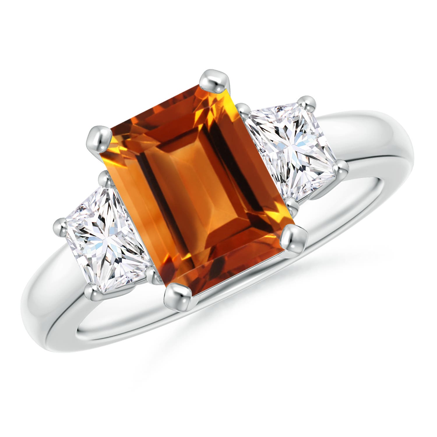 AAAA - Citrine / 2.42 CT / 14 KT White Gold