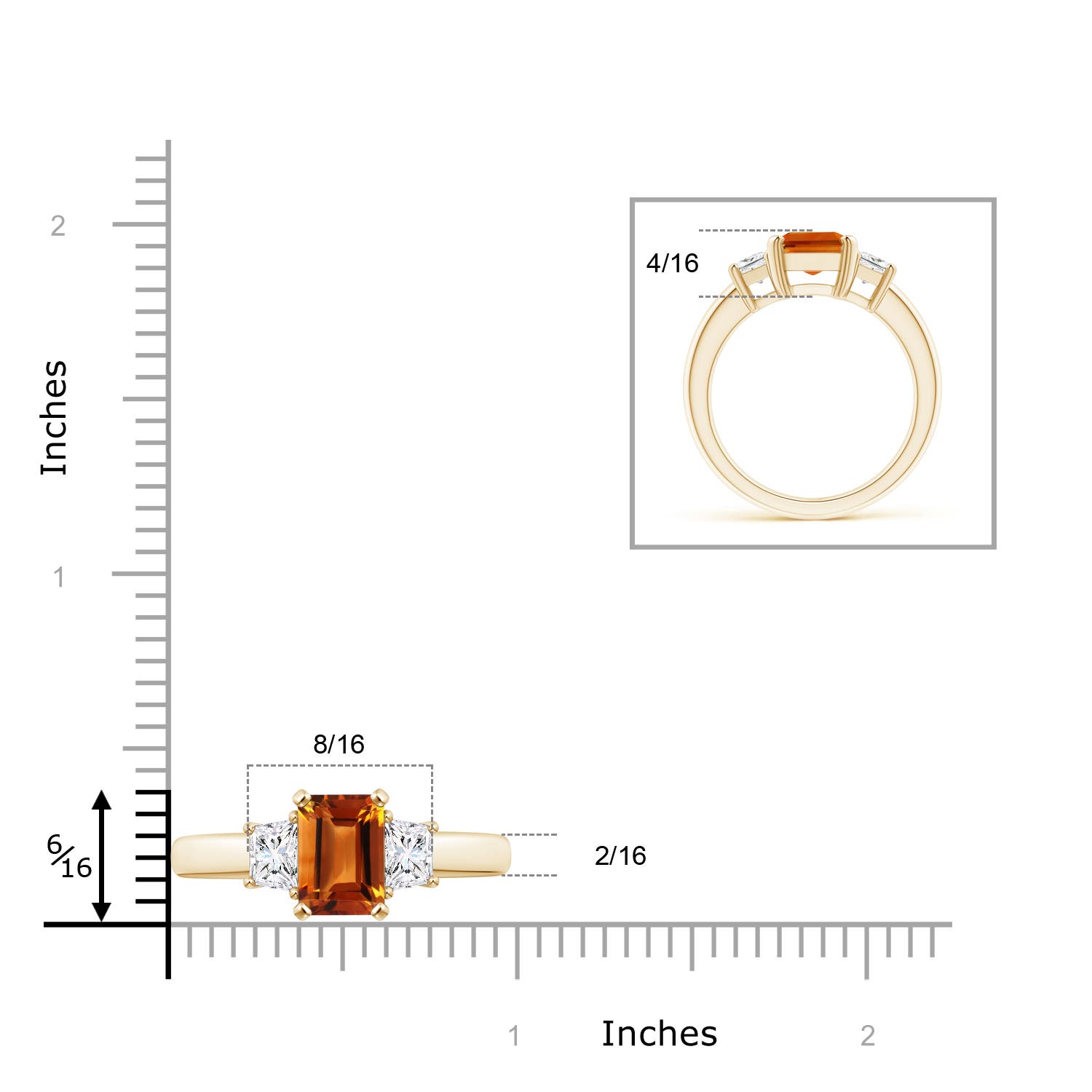 AAAA - Citrine / 2.42 CT / 14 KT Yellow Gold