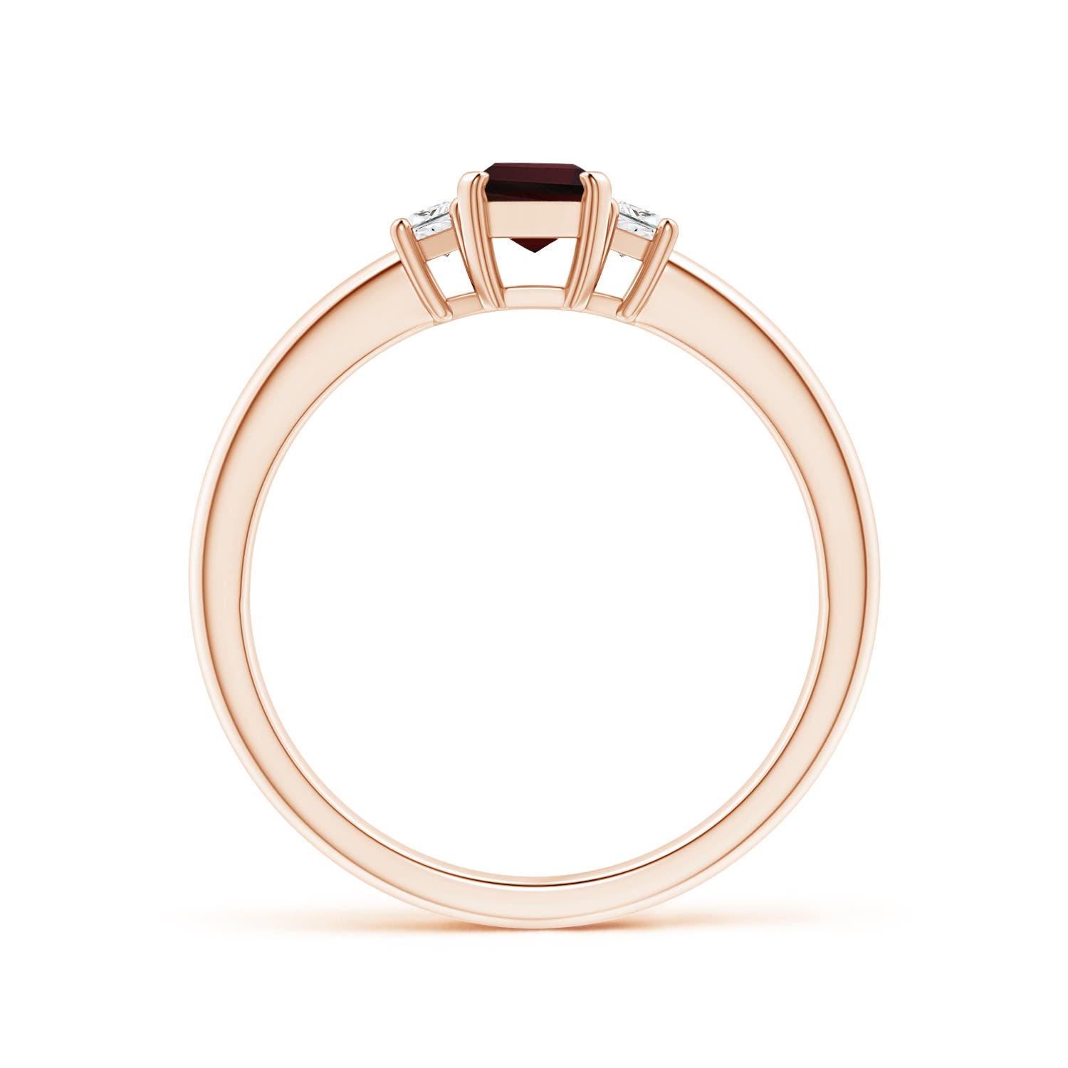 A - Garnet / 0.9 CT / 14 KT Rose Gold